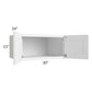 RTA Dakota White 30" x 15" x 24" Wall Cabinet
