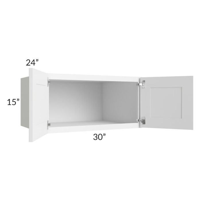 RTA Dakota White 30" x 15" x 24" Wall Cabinet