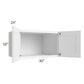 RTA Dakota White 30" x 18" x 24" Wall Cabinet