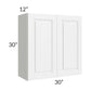 RTA Dakota White 30" x 30" Wall Cabinet