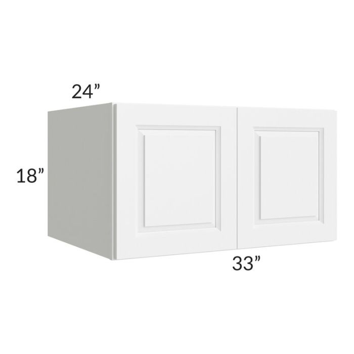 RTA Dakota White 33" x 18" x 24" Wall Cabinet