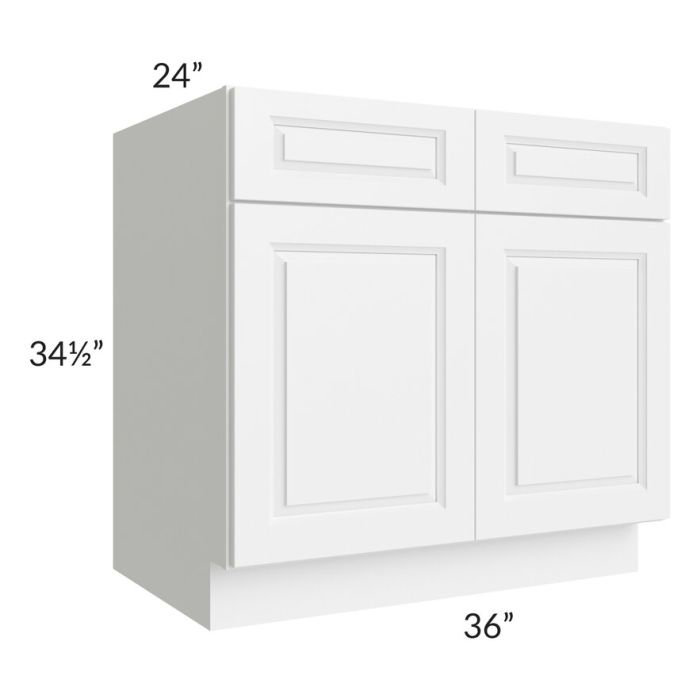 RTA Dakota White 36" Sink Base Cabinet