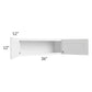 RTA Dakota White 36" x 12" Wall Cabinet