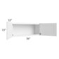 RTA Dakota White 36" x 15" Wall Cabinet