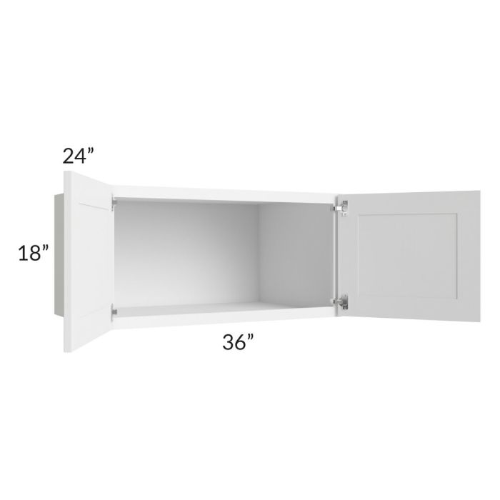 RTA Dakota White 36" x 18" x 24" Wall Cabinet
