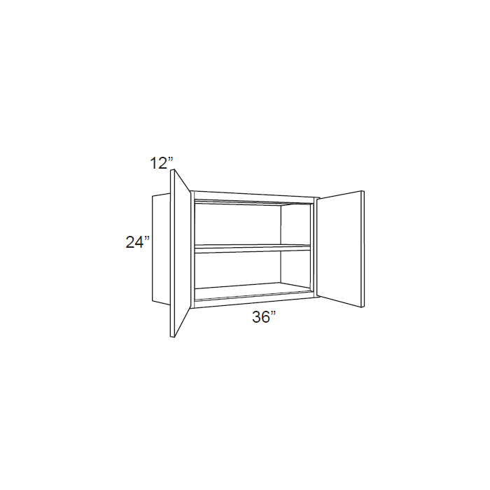 RTA Dakota White 36" x 24" Wall Cabinet