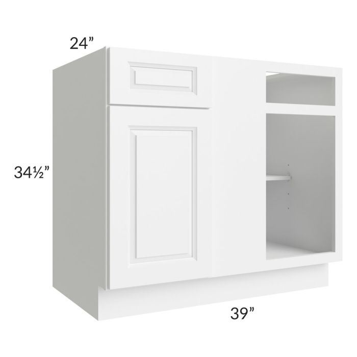 RTA Dakota White 42"-45" Blind Base Corner Cabinet