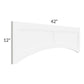 RTA Dakota White 42" x 12" Arched Valance