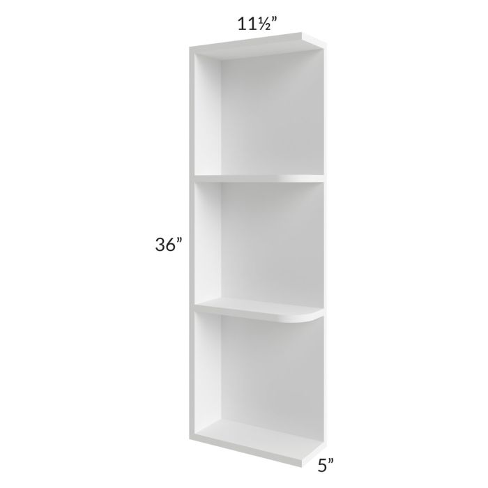 RTA Dakota White 5" x 36" Wall End Shelf Cabinet