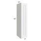 RTA Dakota White 9" x 42" Wall Cabinet
