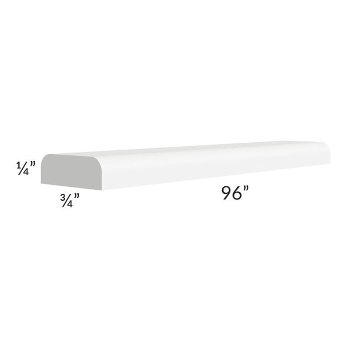 RTA Dakota White 96" Batten Molding - Cut Molding in Half (Two 4ft sections)