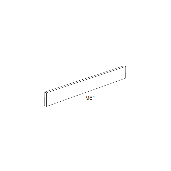 RTA Dakota White 96" Toe Kick - Cut Molding into a 5ft and 3ft section