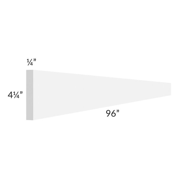 RTA Dakota White 96" Toe Kick - Cut Molding into a 5ft and 3ft section