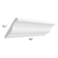 RTA Dakota White Crown Molding - Cut Molding in Half (Two 4ft sections)