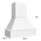 RTA Dakota White Wood Range Hood