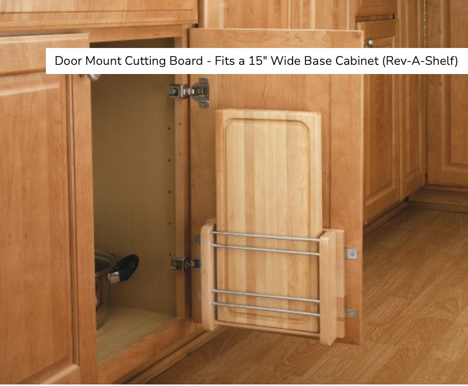 RTA Door Mount Cutting Board - Fits a 15" Wide Base Cabinet
