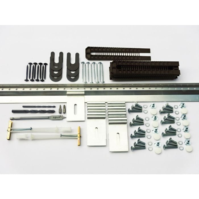 RTA EazyHang 12' Wall Cabinet Hanging Kit with 5 Additional Eazy Brackets and Four 8' Rolls of Scribe Molding Installation Tape