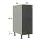 RTA Euro Cafe 12" 2-Drawer Base Cabinet