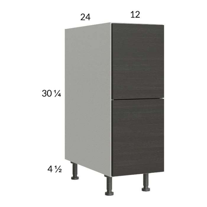 RTA Euro Cafe 12" 2-Drawer Base Cabinet