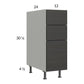 RTA Euro Cafe 12" 3-Drawer Base Cabinet with 1 Finished End Panel