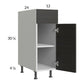 RTA Euro Cafe 12" Base Cabinet