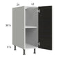 RTA Euro Cafe 12" Full Height Door Base Cabinet