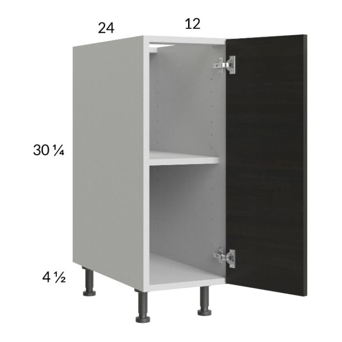 RTA Euro Cafe 12" Full Height Door Base Cabinet