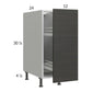 RTA Euro Cafe 12" Full Height Door Base Pullout Cabinet with 2 Finished End Panels