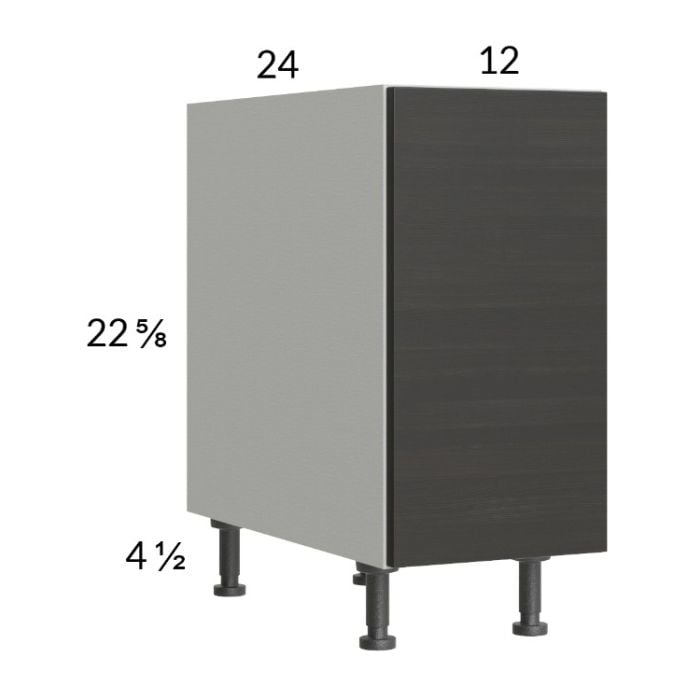 RTA Euro Cafe 12" Full Height Door Desk Base Cabinet