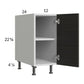 RTA Euro Cafe 12" Full Height Door Desk Base Cabinet