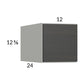 RTA Euro Cafe 12" x 12-5/8" x 24" Wall Cabinet with 2 Finished End Panels