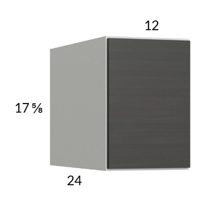 RTA Euro Cafe 12" x 17-5/8" x 24" Wall Cabinet with 1 Finished End Panel