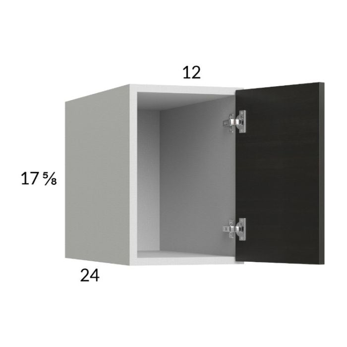 RTA Euro Cafe 12" x 17-5/8" x 24" Wall Cabinet with 1 Finished End Panel