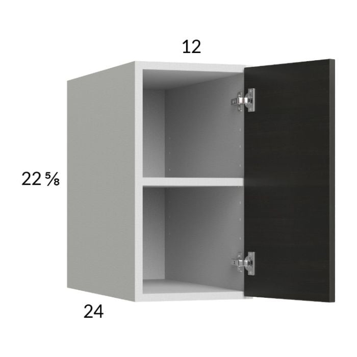 RTA Euro Cafe 12" x 22-5/8" x 24" Wall Cabinet with 1 Finished End Panel