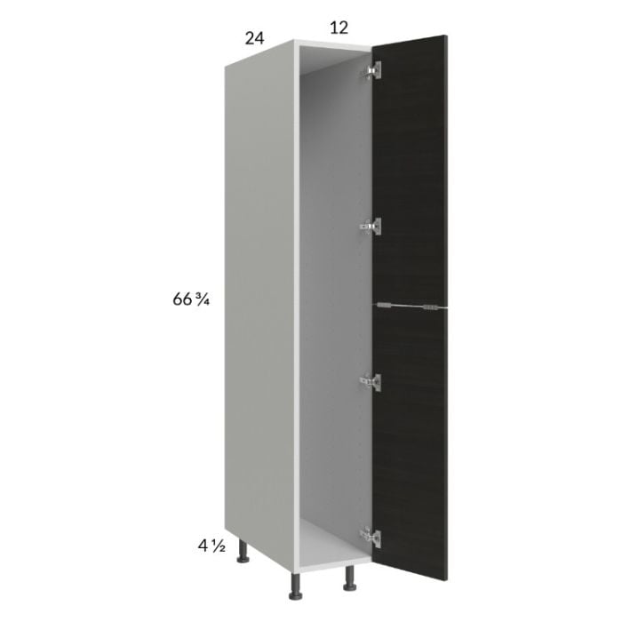 RTA Euro Cafe 12" x 71-1/4" Open Utility Cabinet with 1 Door
