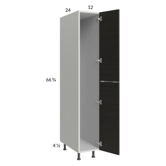 RTA Euro Cafe 12" x 71-1/4" Open Utility Cabinet with 1 Door