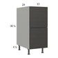 RTA Euro Cafe 15" 2-Drawer Base Cabinet with 1 Finished End Panel
