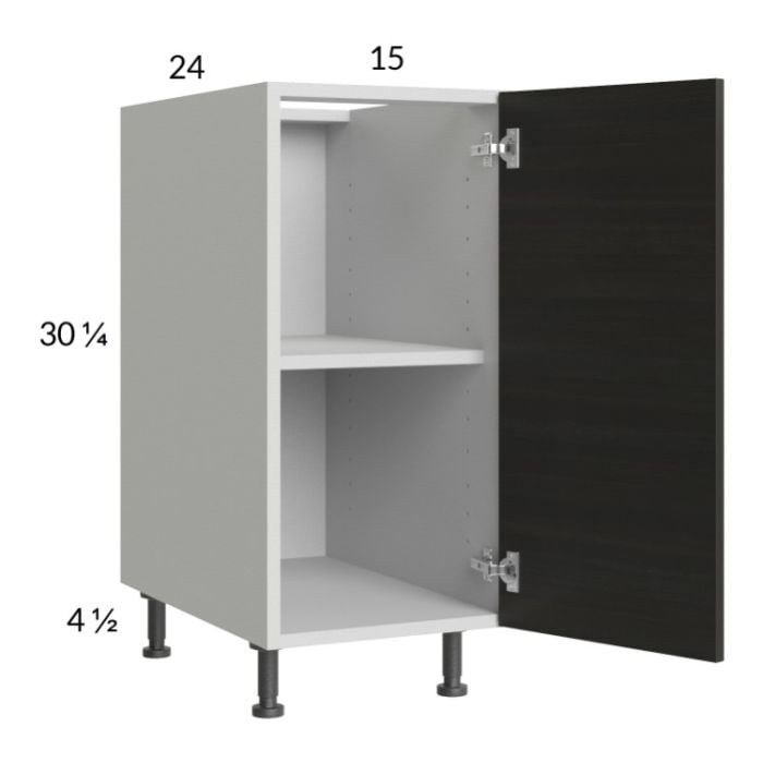 RTA Euro Cafe 15" Full Height Door Base Cabinet with 2 Finished End Panels