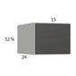 RTA Euro Cafe 15" x 12-5/8" x 24" Wall Cabinet