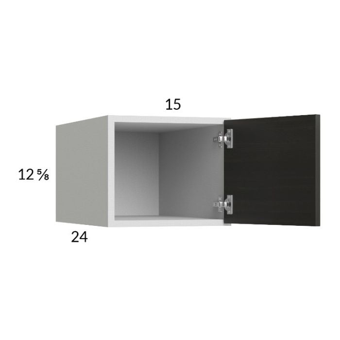 RTA Euro Cafe 15" x 12-5/8" x 24" Wall Cabinet with 1 Finished End Panel