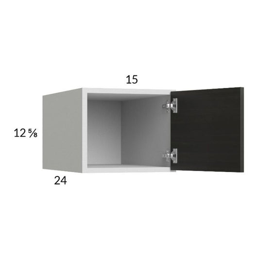 RTA Euro Cafe 15" x 12-5/8" x 24" Wall Cabinet with 2 Finished End Panels