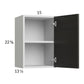 RTA Euro Cafe 15" x 22-5/8" Wall Cabinet with 1 Finished End Panel