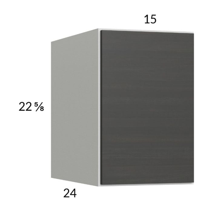 RTA Euro Cafe 15" x 22-5/8" x 24" Wall Cabinet with 1 Finished End Panel