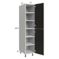 RTA Euro Cafe 15" x 71-1/4" Utility Cabinet with 1 Door and 1 Finished End Panel