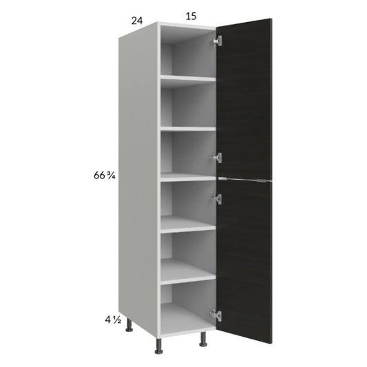 RTA Euro Cafe 15" x 71-1/4" Utility Cabinet with 1 Door