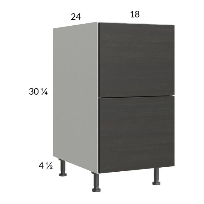 RTA Euro Cafe 18" 2-Drawer Base Cabinet