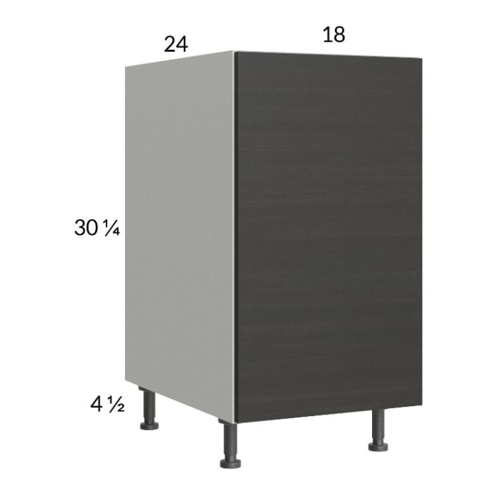 RTA Euro Cafe 18" Full Height Door Base Cabinet with 1 Finished End Panel