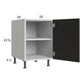RTA Euro Cafe 18" Full Height Door Desk Base Cabinet with 2 Finished End Panels