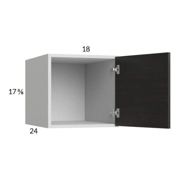 RTA Euro Cafe 18" x 17-5/8" x 24" Wall Cabinet with 2 Finished End Panels
