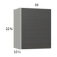 RTA Euro Cafe 18" x 22-5/8" Wall Cabinet with 1 Finished End Panel